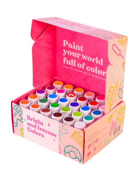 ENCO 30 Food Coloring Gel Set 1.41 oz each (40g)