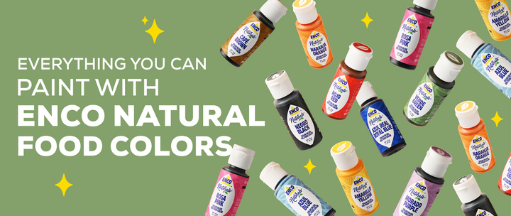 Everything you can paint with ENCO Natural Food Colors