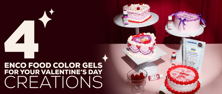 4 ENCO Food Color Gels for Your Valentine’s Creations