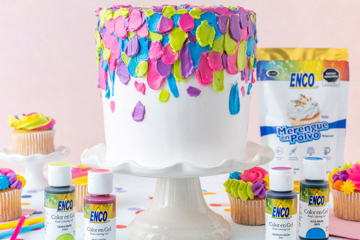 4 shapes you can find Enco food coloring gels and had no idea