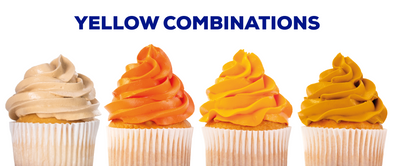 4 COLOR COMBINATIONS YOU CAN MAKE WITH ENCO LEMON YELLOW FOOD COLOR