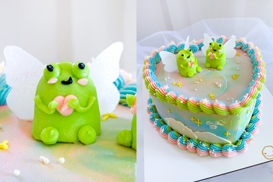 How to decorate a Froggie Vintage Cake