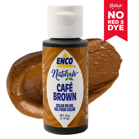 ENCO Brown Natural Food Color Gel 1.41 oz (40g)