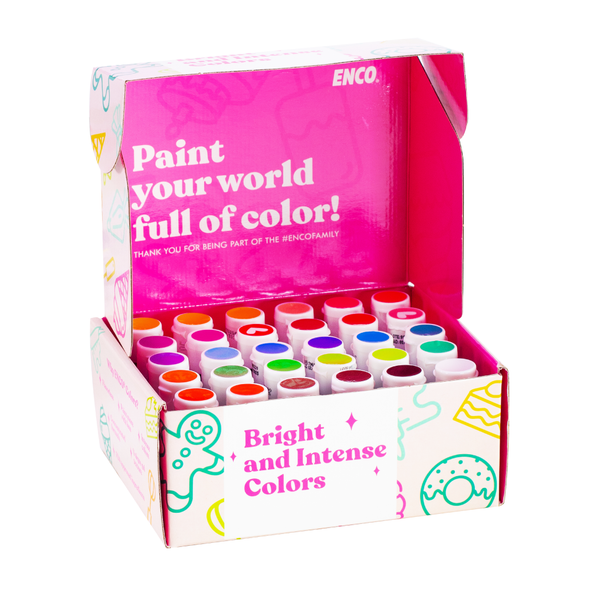 ENCO 30 Food Coloring Gel Set 1.41 oz each (40g)