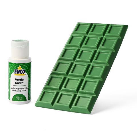 ENCO Green Oil Based Food Color 1.23 oz (35g) for Coloring Chocolate