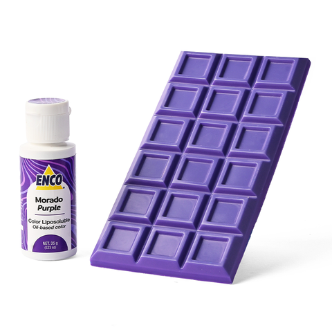 ENCO Purple Oil Based Food Color 1.23 oz (35g) for Coloring Chocolate