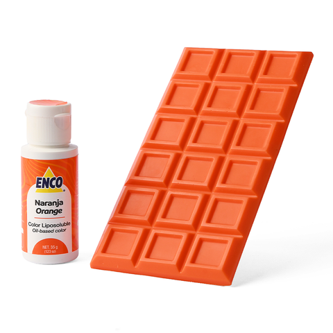 ENCO Orange Oil Based Food Color 1.23 oz (35g) for Coloring Chocolate