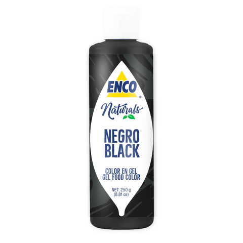 ENCO BLACK NATURAL FOOD COLORING GEL 8.81 OZ